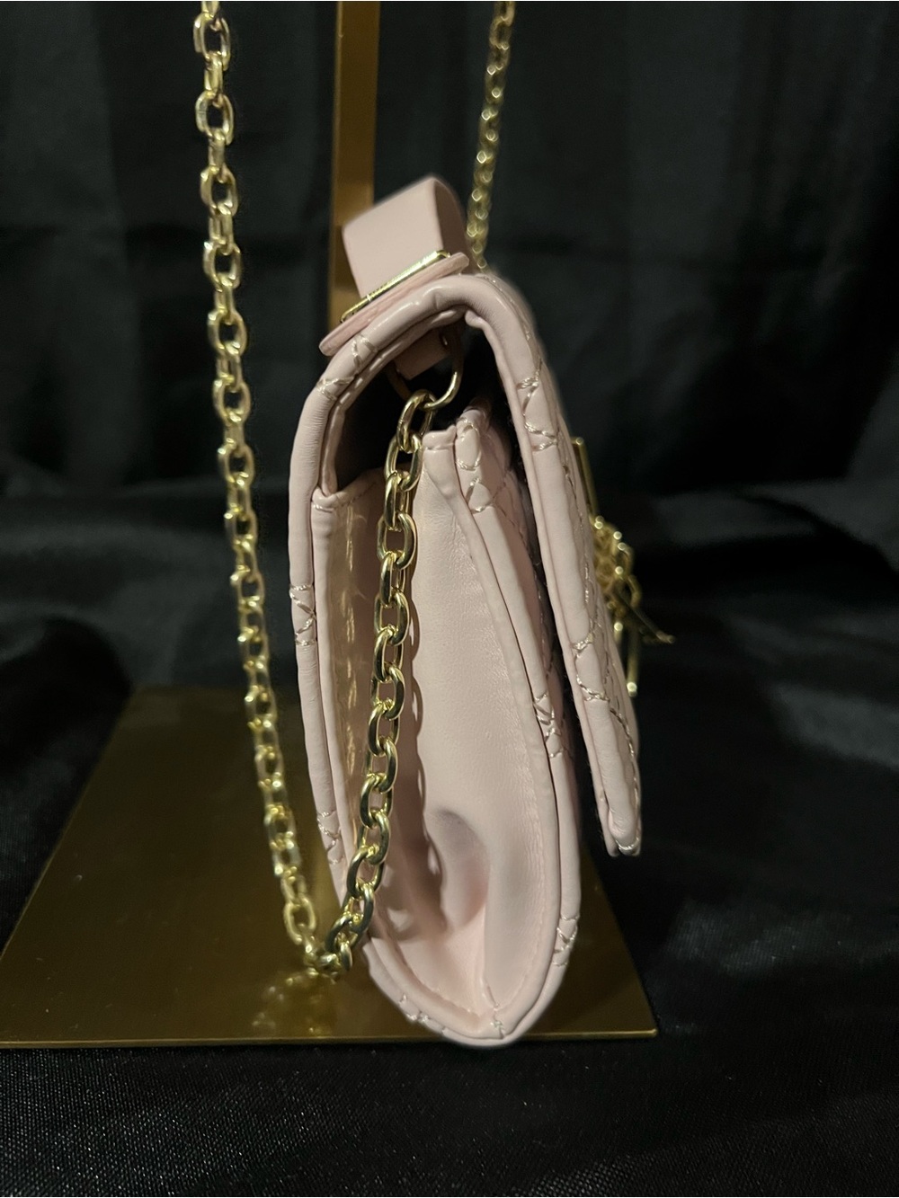 Dior Pale Pink Quilted Leather Crossbody with Gold Hardware - Picture 4 of 12